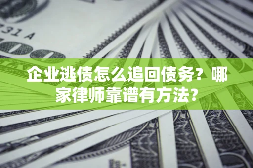 武汉企业逃债怎么追回债务?哪家律师靠谱有方法? 武汉企业逃债怎么追回债务?哪家律师靠谱有方法?