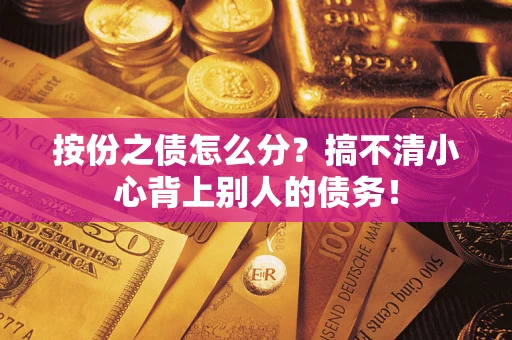 武汉按份之债怎么分?搞不清小心背上别人的债务! 武汉按份之债怎么分?搞不清小心背上别人的债务!